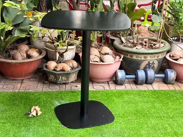 Bàn cafe 1325 mặt vuông MDF chân sắt sơn tĩnh điện - Ảnh 2