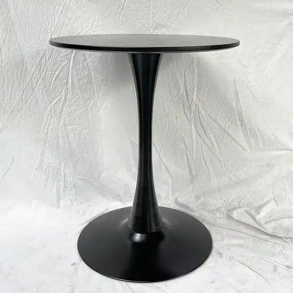Bàn cafe 1545F mặt tròn MDF chân sắt sơn tĩnh điện