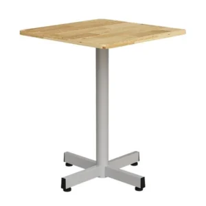 Bàn cafe BCF102T chân thép mặt gỗ cao su phủ poly dày 18mm