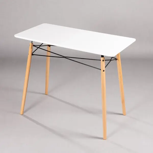 Bàn cafe H020 mặt MDF chữ nhật chân gỗ sồi