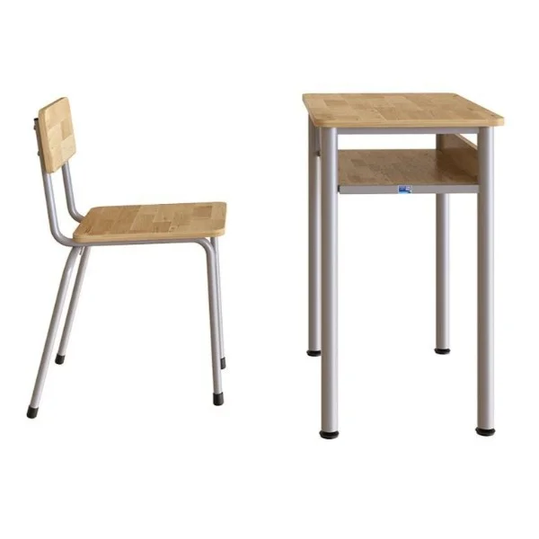 Bàn ghế học sinh BHS115 ghế rời 1 chỗ gỗ tự nhiên nhiều KT - Ảnh 2