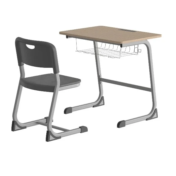 Ghế học sinh GHS43 khung thép sơn xám nệm tựa bằng nhựa - Ảnh 4