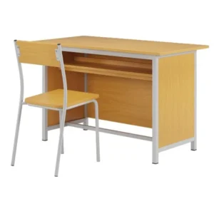 Bàn ghế giáo viên BGV101 gỗ tự nhiên hoặc Melamine khung thép