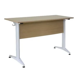 Bàn học sinh BHS119 khung thép sơn mặt gỗ cao su phủ poly