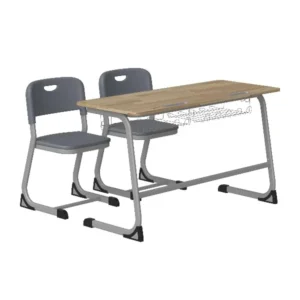 Bàn học sinh BHS44 đôi khung thép sơn tĩnh điện chưa gồm ghế