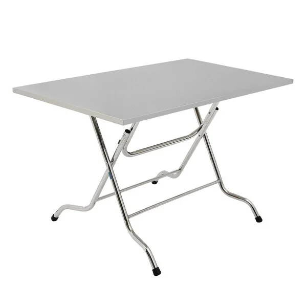 Bàn Inox BCN712 mặt chữ nhật xếp gọn bền đẹp cho mọi nhà