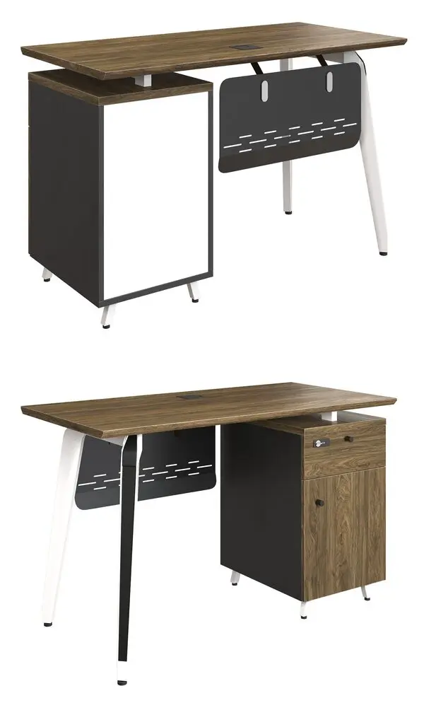 Bàn văn phòng ST120SHLC16 đẹp mê có hộc đựng hồ sơ
