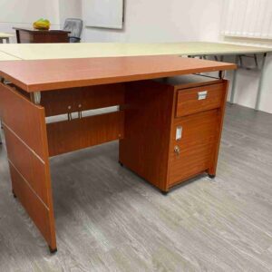 Bàn làm việc có hộc để đồ BHR120SHL đẹp sang duyên dáng
