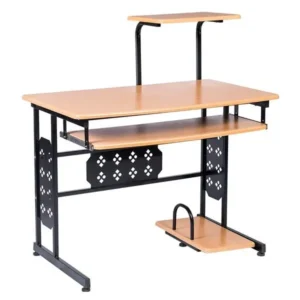 Bàn máy tính BMT46 khung thép kết hợp gỗ ép chân không