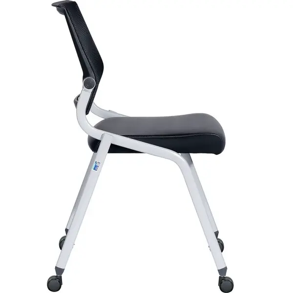 Ghế Họp Bánh Xe GL428X Tựa Lưới Chân Mạ - Ảnh 4