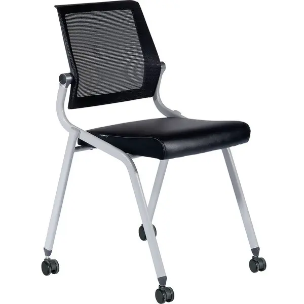 Ghế Họp Bánh Xe GL428X Tựa Lưới Chân Mạ - Ảnh 3