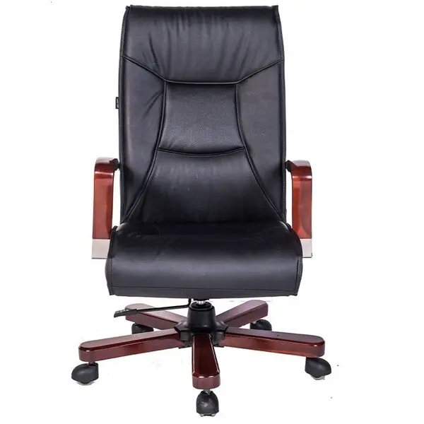 Ghế xoay giám đốc TQ30 chân tay gỗ tự nhiên - Ảnh 2
