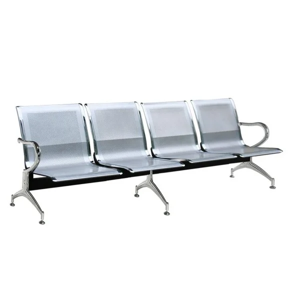 Ghế phòng chờ GPC02 lưng và chân mạ kim loại chọn đến 5 chỗ