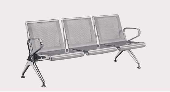Ghế phòng chờ inox GI-3105 đợi chờ là hạnh phúc