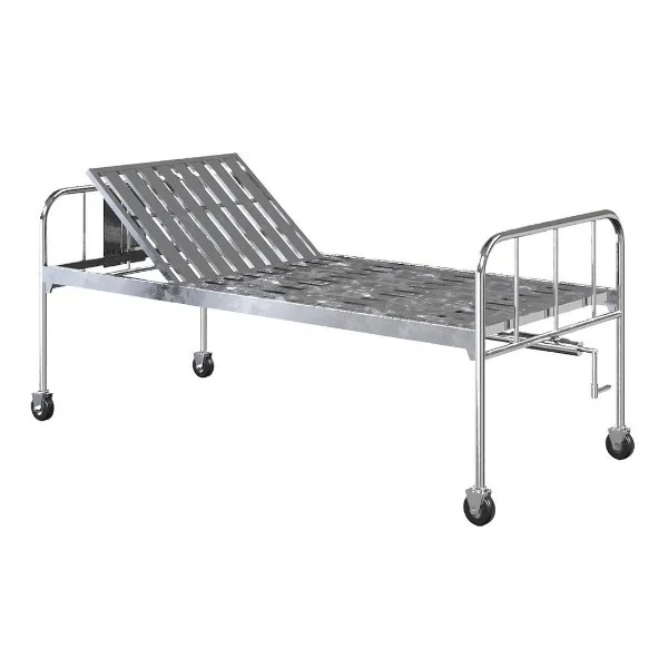 Giường y tế inox GYT02 di động có thể nâng hạ đầu giường - Ảnh 2