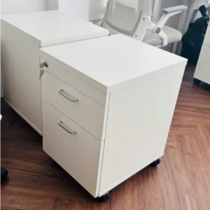 Hộc di động HM1D1F có bánh xe và 2 ngăn kéo khoá dàn