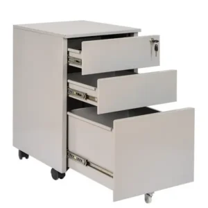 Hộc sắt HS5 di dộng 3 ngăn tay nắm vát đẹp