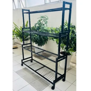 Kệ sắt trang trí LK20 sơn đen tĩnh điện trang trí để cây cảnh