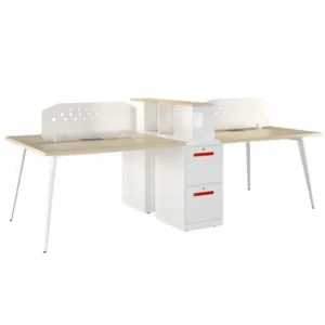 Modul bàn làm việc LUXMD01YC10 có hộc sắt và vách ngăn