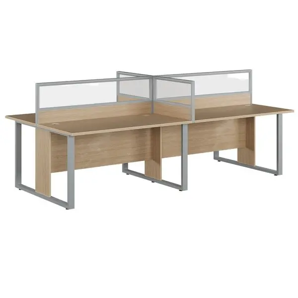 Module Bàn văn phòng HRMD05 cụm 4 vách nhôm định hình