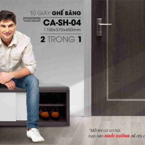 Tủ giày đẹp giá rẻ CA-SH-04 2 trong 1 quá chất- Chính hãng Xuân Hoà