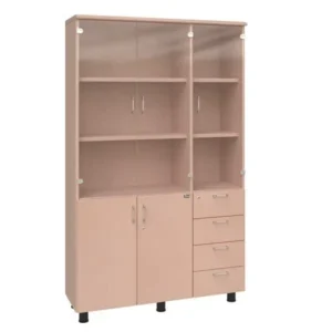 Tủ Tài Liệu Newtrend NT1960- 3G4DN sang trọng 3 cánh kính Full