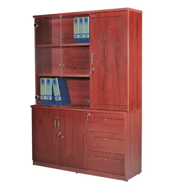 Tủ Tài Liệu Sơn PU DC1350H1 sang chất với 2 cánh kính Full - Ảnh 2