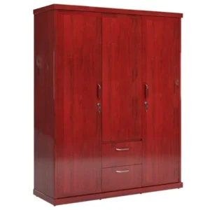 Tủ áo gỗ công nghiệp TA3B2N sơn PU 2 cánh mở dài 3 ngăn kéo