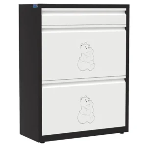 Tủ để giày TG02 thép sơn có 2 cánh lật và 1 ngăn kéo trên