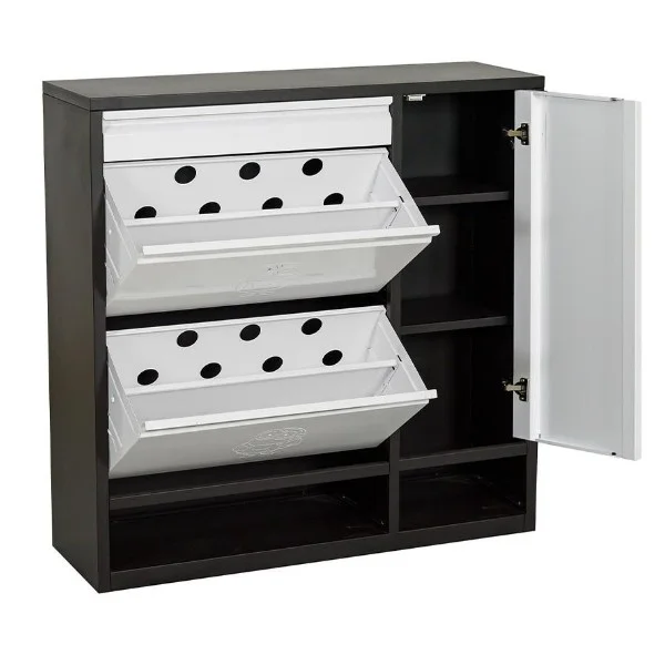 Tủ để giày TG05 thép sơn có cánh mở và 1 ngăn kéo cánh lật - Ảnh 3