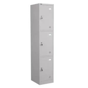 Tủ sắt Locker TU983 có 3 khoang khóa Locker núm tay nắm riêng