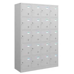 Tủ sắt Locker TU985-4K có 20 khoang khóa Locker và tai móc