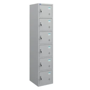 Tủ sắt Locker TU986 có 6 khoang đứng khóa Locker kèm tai khóa