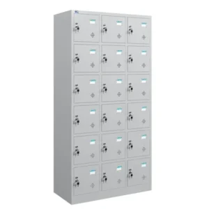 Tủ sắt Locker TU986-3K có 18 khoang khóa Locker và tai khóa