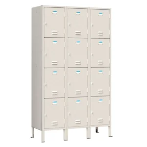 Tủ sắt Locker TU994-3K cao cấp 12 khoang và tai khóa móc