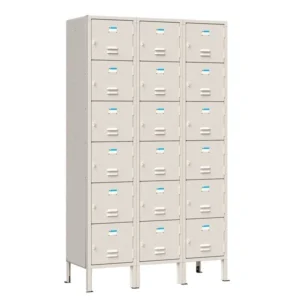 Tủ sắt Locker TU996-3K cao cấp 18 khoang và tai khóa móc