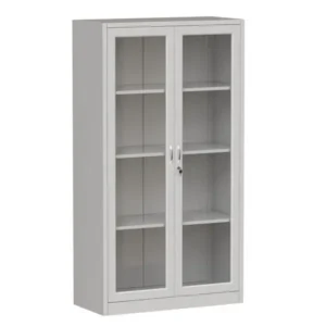 Tủ sắt TU09CK sơn tĩnh điện 1 khoang có 2 cánh kính mở dài