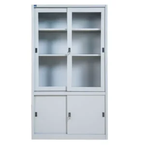 Tủ sắt TU09K3BCK tủ chuẩn sơn tĩnh điện 2 cánh kính lùa đẹp