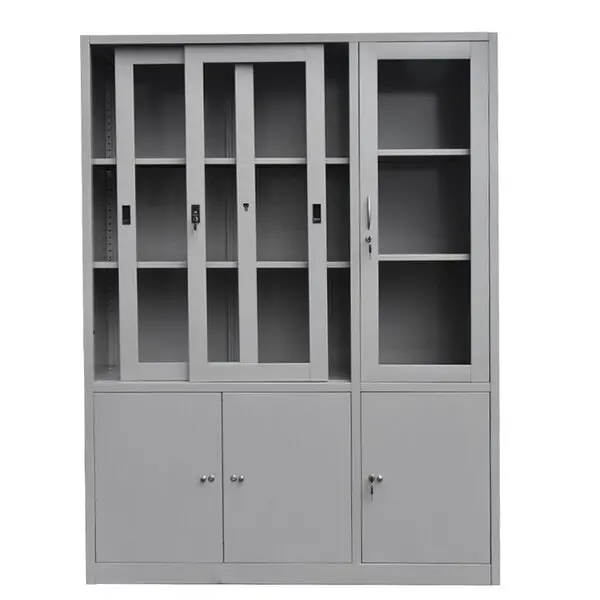 Tủ sắt TU09K7GCK siêu rộng với 5 khoang 2 cánh kính lùa