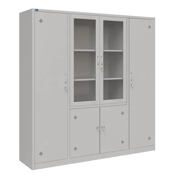 Tủ sắt TU09K8CK siêu rộng với 4 khoang 2 khoang dài treo áo