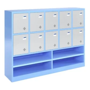 Tủ sắt để đồ học sinh TMG984-5K có 10 cánh và khoang để giày