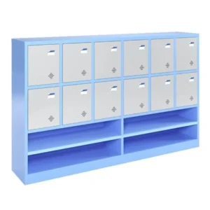 Tủ sắt để đồ học sinh TMG984-6K có 12 cánh và khoang để giày