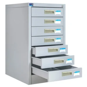 Tủ sắt để file TU7F có 7 ngăn kéo ray thép uốn và khóa dàn