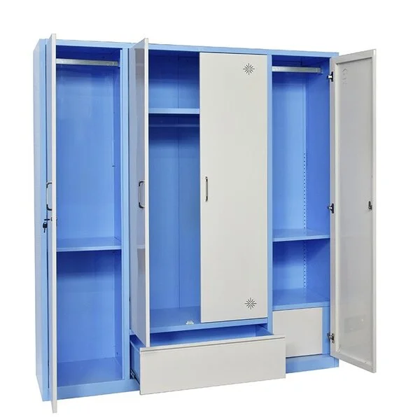 Tủ sắt gia đình TU15B3C4 có 4 cánh mở và ngăn kéo ray bi
