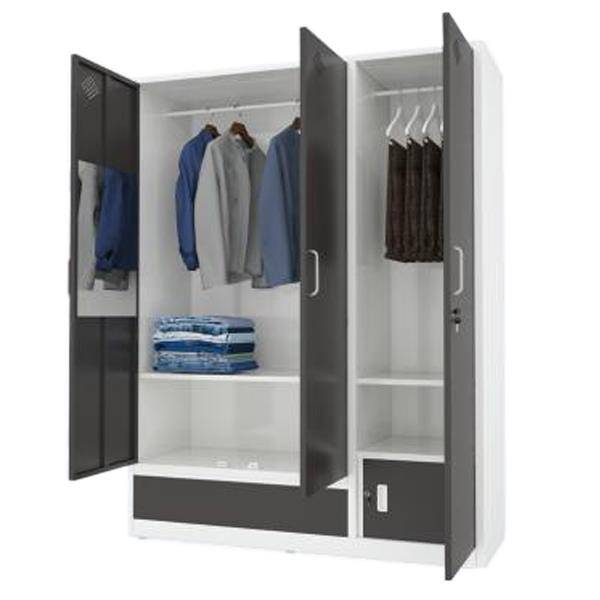 Tủ sắt quần áo 3 cánh CA-9A-1KG mới tủ gia đình bền bỉ và sang trọng