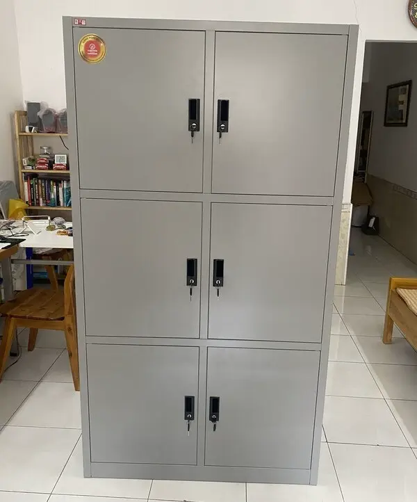 Tủ sắt văn phòng CA-3BS 6 cánh mở- Tủ Locker sơn tĩnh điện - Ảnh 3