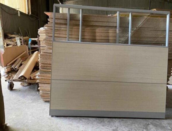 Vách ngăn văn phòng VN001 vách vải nỉ khung nhôm định hình - Ảnh 4