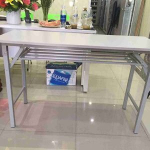 Bàn gấp có ngăn BOV1205B chân sắt xếp gọn bền bỉ tiện lợi - Chính hãng Xuân Hoà