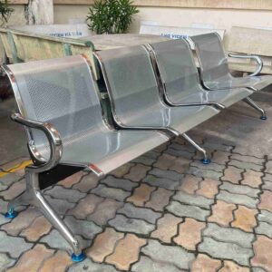 Ghế chờ PS01-4 băng 4 chỗ ngồi mạ Crom Niken không lo rỉ sét- Chính hãng The One