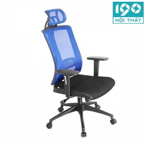 Ghế xoay lưới có tựa đầu GX303B mới lưng cong duyên dáng